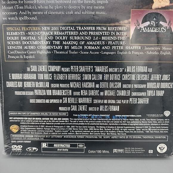 Amadeus - Director's Cut (Two-Disc Special Edition) Digitally Restored Brand New - Picture 4 of 8